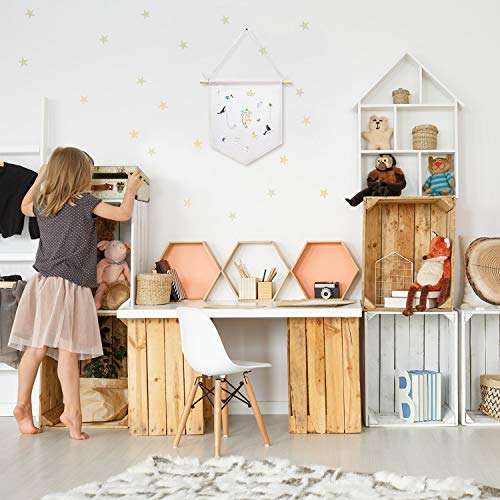 Boao 4 Pcs Boho Room Decor Hanging Decorations Pin Banner Wall Display Banners Elementary Wall Art Banner Welcome to Teacher Gift(Beige,10.6×12.2inches,Classic) - color: Beige, size: 10.6×12.2inches