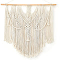Mkono Macrame Wall Hanging Boho Home Decor Chic Woven Decoration for Bedroom Living Room Apartment Dorm Gallery Perfect Handmade Christmas Gift Ideas, 1 Pack, Large Size, 36"x35"