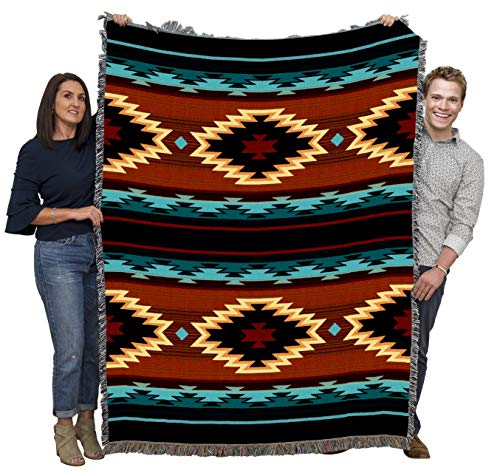 Pure Country Weavers Anatolia Blanket - Southwest Native American Inspired - Gift Tapestry Throw Woven from Cotton - Made in the USA (72x54) - color: Anatolia, size: Large