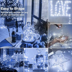 kolpop 30 Pack LED Fairy Lights Battery Operated, 7FT 20 LED Mini Twinkle String Lights Battery Powered Waterproof for Christmas Mason Jars Party (Cool White) - color: Cool White, size: 30 Pack