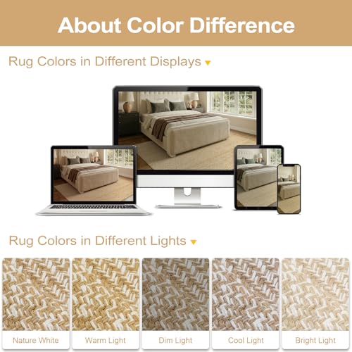 LEEVAN Washable Runner - 2'x5', Tan Hallway Runner, Hand-Woven Reversible Entryway Rug, Cotton Modern Bedroom, Farmhouse Bathroom, Soft Laundry Room, Long Carpet Sink Foyer - color: Tan/Cream, size: 2' x 5' (Rectangular)
