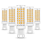 Ziomitus No Flicker G9 Led Bulbs Dimmable 6W Soft Warm White 2700K,40W 50W 60W Halogen Equivalent,AC120V Dimmable G9 T4 LED Bulb for Chandelier Pendant Ceiling Wall Light,600LM,360Deg(5Pack) - color: Warm White, size: 6 Watts