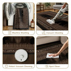 Rustic Cabin Runner Rug 3.3x7, Lodge Cabin Bear Runner Rugs, Southwestern Wild Animal Rug Non-Shedding & Easy Care, for Dining Room Kitchen Office - color: Rustic Cabin, size: 3.3' x 7'(Runner)