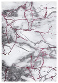 SAFAVIEH Craft Collection 2' 3" x 4' Grey / Wine CFT877S Modern Abstract Non-Shedding Entryway Living Room Foyer Bedroom Accent Rug - color: Grey/Wine, size: 2'3" x 4' (Rectangular)