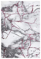 SAFAVIEH Craft Collection 2' 3" x 4' Grey / Wine CFT877S Modern Abstract Non-Shedding Entryway Living Room Foyer Bedroom Accent Rug - color: Grey/Wine, size: 2'3" x 4' (Rectangular)