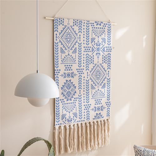 BMIDRUT Macrame Woven Tapestry Wall Hanging Tapestry Bohemian Tapestries Art Tapestry for Home Apartment Dorm Room Backdrop 20x35 Inch - color: C8