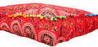 Indian Bohemian Tapestry Meditation Cushion Boho Floor Cushion Handmade Pillow Insert Boho Seating Pouf Ottoman Indian Pillow Shams Boho Mandala Dog Bed