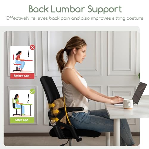 HIGOGOGO Lumbar Support Pillow for Recliner Chair/Accent Chair/Couch/Office Chair, Tufted Corduroy Back Support Cushion for Elderly, Recliner Cushions for Back Rest, Pain Relief, Reading, Coffee - color: Coffee