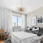 29" Modern Sputnik Chandelier 9-Lights Mid Century Modern Starburst Golden Chandelier Luxury Gold Solid Metal Sputnik Satellite Chandeliers for Dining Room, Kitchen Island, Bedroom - color: Golden 29" 9-Light