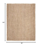 SAFAVIEH Area Rug 8x10 - Natural Fiber Collection - Large - Natural Brown, Handmade Jute, Farmhouse Style, Chunky Textured Thick Pile (NF447A) - color: Natural, size: 8' x 10' (Rectangular)