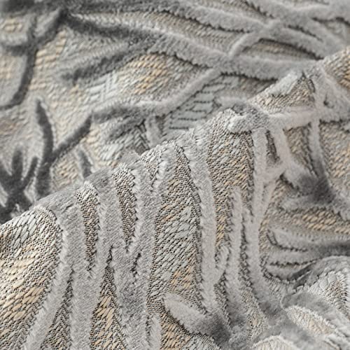 Yangest Dark Grey Twigs Throw Pillow Cover Branches Velvet Cushion Case Neutral Pillowcase for Sofa Couch Bedroom Living Room Home Decor,18x18 Inch - color: Grey, size: 18" x 18" (Pack of 1)
