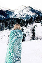Popular Handicrafts Tapestry Wall Hanging Hippie Ombre Mandala Wall Art Bohemian Hippy Intricate Indian Tapestry 84x90 Inches (215cm x 230cm) Green - color: Green, size: 90.6"L x 84.7"W