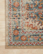 Loloi Jocelyn Collection JOC-03 Mist/Multi 9'-6" x 12'-6" .38" Thick Area Rug - color: Mist / Multi, size: 9'6" x 12'6" (Rectangular)