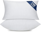 OKBA Set of 2 Throw Pillow Inserts, Hypoallergenic Soft & Firm Cushions with 100% Cotton Cover, 12x20 Pillows Filler for Side Sleepers, Sofa, Bed and Home Decor, Indoor Quality Hotel Pillows