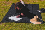 Open Road Goods Solid Color Mexican Yoga Blanket – Large Handwoven Throw for Yoga, Beach, Camping or Home – Soft and Durable Cotton Blend - color: Black