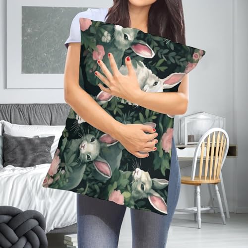 Pillows & Pillow Covers Watercolor Bunnies Pillow Case Spring Easter Farmhouse Decor Cushion Cover Pillow Case Sofa Living Room Bedroom Dormitory Decoration 16 "x24 - color: Pattern-8, size: 24" x 16" (Pack of 1)