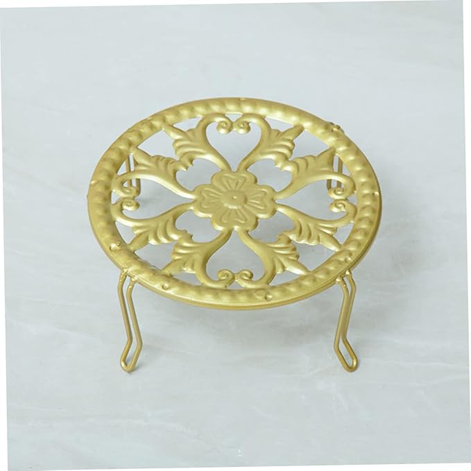 balacoo Boho Room Decor Iron Flower Pot Stand Balcony Garden Plant Display Rack
