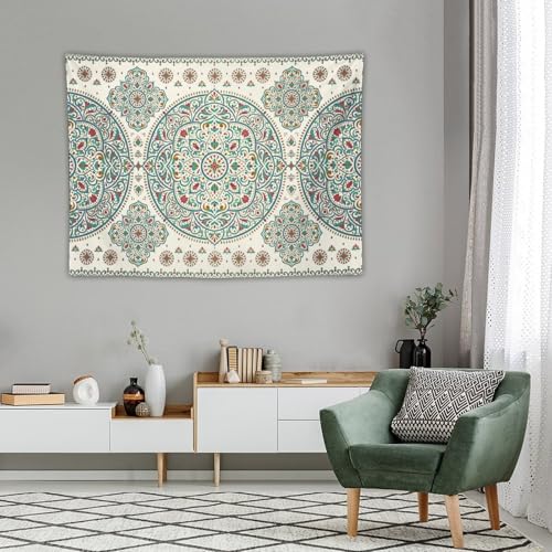 KANEPE Mandala Tapestry Blue Green Red Luxury Floral Pattern Wall Hanging Tapestries Home Decor for Living Room Bedroom Apartments Farmhouse Dorm,40inx30in (102×76cm)【Small】 - color: Boho-8, size: 40Wx30L
