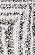 SAFAVIEH Braided Collection Area Rug - 4' Square, Black & Navy, Handmade Cotton, Ideal for Living Room, Bedroom, Dining Space (BRD260N) - color: Black/Navy, size: 4' x 4' (Square)