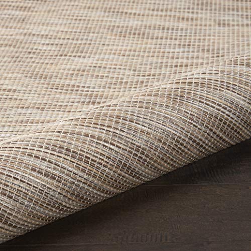 Nourison Home Positano Beige 2'2" x 10' Area Rug - Easy Clean, Non Shedding, Bed Room, Living Room, Dining Room, Kitchen (10' Runner) - color: Beige, size: 2'2" x 10' (Runner)