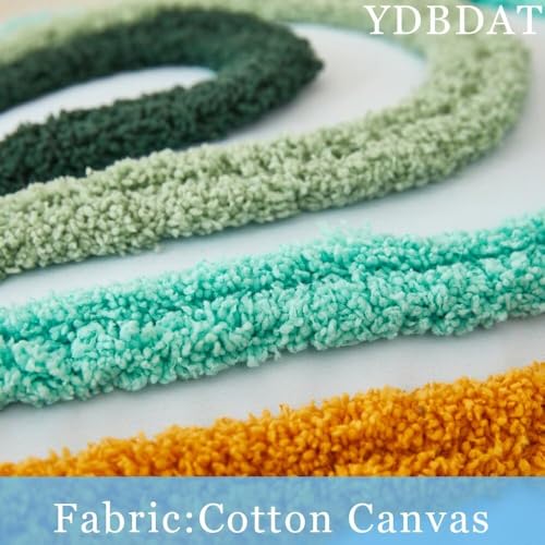 Set of 2 Boho Rainbow Decorative Textured Throw Pillow Covers 18x18 Farmhouse Colorful Tufted Pillow Covers with Tassels Woven Cushion Case for Sofa Bed Living Room Hallowmas Blue - color: Blue, size: 18" x 18" (Pack of 2)