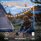 Kawaya Outdoor String Lights, LED Patio Light, Shatterproof Edison Globe Bulbs - IP65 Waterproof Dimmable Hanging Light - size: 31FT-New