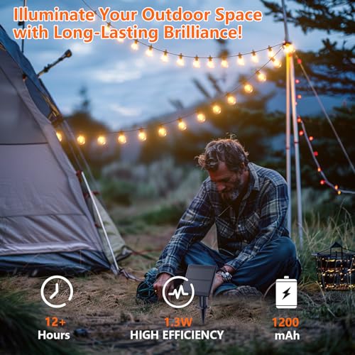 Kawaya Outdoor String Lights, LED Patio Light, Shatterproof Edison Globe Bulbs - IP65 Waterproof Dimmable Hanging Light - size: 31FT-New