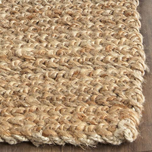 SAFAVIEH Natural Fiber Collection Accent Rug - 2' x 3', Natural, Handmade Farmhouse Jute, Ideal for High Traffic Areas in Entryway, Living Room, Bedroom (NF732A) - size: 2' x 3' (Rectangular)
