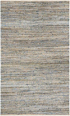 SAFAVIEH Cape Cod Collection Accent Rug - 4' x 6', Natural & Blue, Handmade Flat Weave Coastal Braided Jute, Ideal for High Traffic Areas in Entryway, Living Room, Bedroom (CAP352A) - size: 4' x 6' (Rectangular)