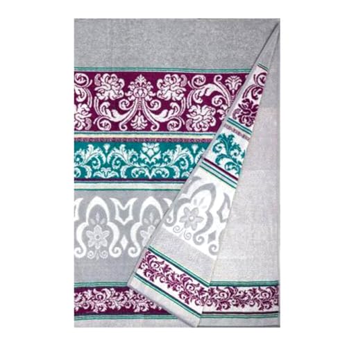 100% Cotton Throw Blanket for Couch Sofa or Bed All Season Terry Blankets & Throws, Lightweight & Breathable Cotton Blanket, Picnic Rug, Terry Bed Sheet (Ariadne) - color: Ariadne