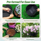 4 Pack 14 Inch Fabric Planter Basket Liner- Felt Flower Pot Liners Replacement Coco Fiber Liner for Hanging Basket Flowers Round Hanging Basket Liners Prevent Birds from Nesting - size: 4pack-14inch