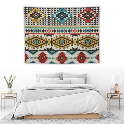 Bohemian Patchwork Aztec Tapestry, Geometric Aztec Pattern Vintage Tapestries Home Decor for Living Room Bedroom Decoration 40in Wx30in H (102×76cm) - color: Bohemian Tapestry-31, size: 40in"Wx30in"H (102×76cm)