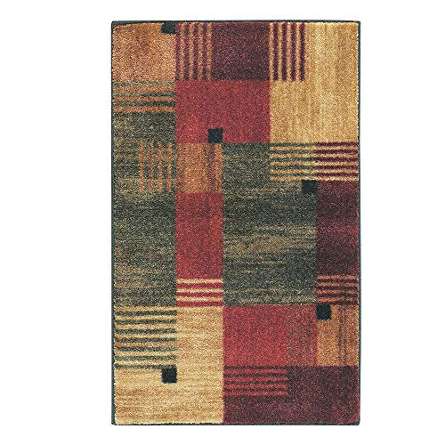Mohawk Home Alliance Modern Geometric 1' 8" x 2' 10" Area Rug - Red - Perfect for Living Room, Dining Room, Office - size: 1'8" x 2'10" (Rectangular)