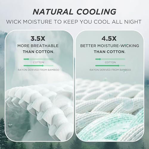 Bedsure Cooling Waffle Queen Size Blanket - Lightweight Cotton Summer Blanket of Rayon Derived from Bamboo for Hot Sleepers, Luxury Throws for Bed, Couch and Sofa, Ivory, 90x90 Inches - color: Ivory, size: Queen (90" X 90")