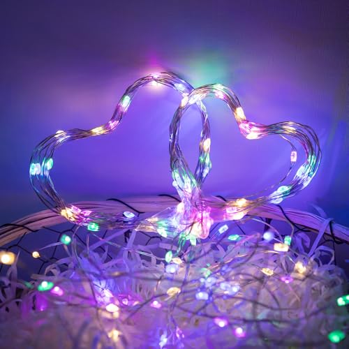 Fairy Lights Plug in,100FT 300LEDs Waterproof Led String Lights,8 Modes Remote Twinkle Light for Outdoor Indoor Christmas Wedding Birthday Garden Party Decorations,Silver Wire,Multicolor - color: Multicolor, size: 100FT 300Leds