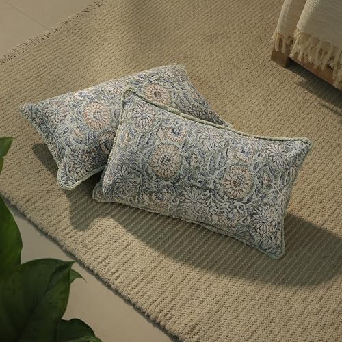 Decorative Throw Pillow Covers, Set of 2 (Fern Green, 12" x 20" (Pack of 2)) - color: Fern Green, size: 20" x 12" (Pack of 2)