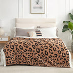 Snuggle Sac Ultra Soft Blanket Black Leopard Twin Size - Reversible Oversized Cheetah Bedding Blanket, Plush Throw Blankets for Bed, Sofa, Couch, Black Leopard, 60x80 inches - color: Leopard Black, size: Twin(60"x80")