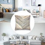 Caramel Brown Grey Beige Farmhouse Barn Wood Throw Pillow Covers Cozy Square Throw Pillowcases Home Decorative for Bed Couch Sofa Living Room Cushion Cover 18"X18"
