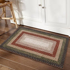 RUGSREAL Entry Rug 2x3 Small Rug Machine Washable Bedroom Area Rug Non Slip Bathroom Mat Stain Resistant Farmhouse Carpet Modern Rustic Throw Carpet for Living Room Dining Room, Crimson/Earthy - color: Crimson/Earthy, size: 2' x 3' (Rectangular)