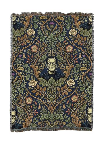 Pure Country Weavers Monster Frankenstein Blanket - Fantasy Gift - Tapestry Throw Woven from Cotton - Made in The USA (50X60) - color: Monster Frankenstein, size: 50x60