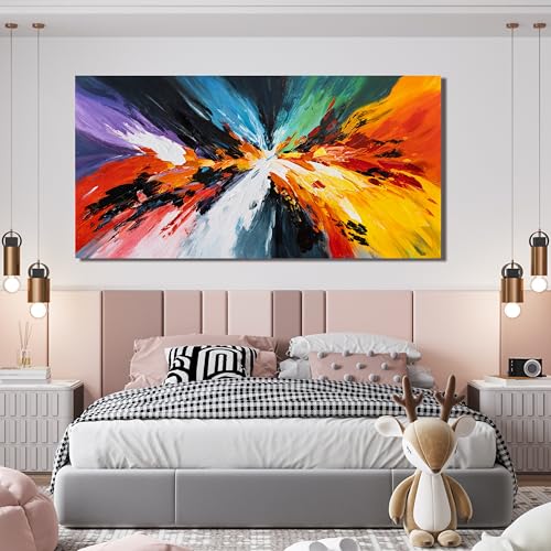Canvas Wall Art Decor Wall Art Pictures For Living Room Black and White Wall Art Decor Canvas Abstract Art Work Colorful Abstract Wall Art Prints For Bedroom Office Kitchen Home Wall Decor 20" x 40" - color: XY-E, size: 40"L x 20"W