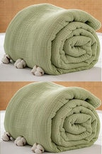 Muslin Blanket - Pure 100% Turkish Cotton Airy Soft Light Versatile Gauze Throw Blanket for Bed, Couch, Sofa (Sage Green, Twin XL Size (71" x 95" inch)) - color: Sage Green, size: Twin XL Size ( 71" x 95" inch )