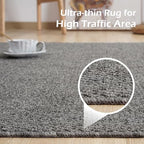 Softlife Hallway Runner Rug 2x6 ft Faux Jute Rug Washable Entryway Hall Carpet Runner Modern Farmhouse Laundry Room Rugs Kitchen Rugs Long Carpet for Bathroom, Grey - color: Grey, size: 2' x 6' (24"x72")