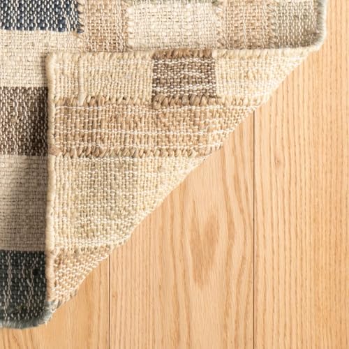 Dash and Albert Mosaic Blue Handwoven Jute Rug, 2 X 3 Feet, Blue/Ivory Geometric Pattern - Premium Luxury Hotel Quality Soft Breathable Hypoallergenic Machine Washable Easy Care All Season - color: Mosaic Blue, size: 2' x 3' (Rectangular)
