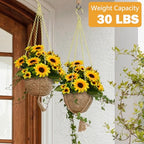 garini 6 Pack, 23 Inch Hanging Baskets Chain, Gold Hanging Chains with Hooks, Replacement Plant Hangers for Planters, Bird Feeders and Lanterns - color: Gold, size: 6P