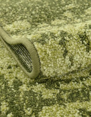 Rugs.com - Angelica Rug – 3' 1 x 5' 3 Green Easy-Clean Rug – Ideal for Kitchens, Entryways, and Bathrooms - color: Green, size: 3'3" x 5'3" (Rectangular)