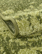 Rugs.com - Angelica Collection Rug – 6 Ft Runner Green Easy-Clean Runner Rug – Perfect for Hallways, Kitchens, and Entryways - color: Green, size: 2' x 6' (Runner)