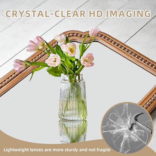 36x24 Inch Farmhouse Arch Wall Mirror, Wood Beaded Framed Decorative Mirrors for Living Room, Bedroom, Vanity, Bathroom, Entryway - color: G - Beaded Arched - 36x24 in