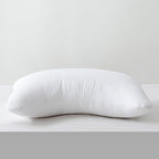 Shatex Neck Pillow Queen Size 28 x 20 inch, Curved Extra Firm Bed Pillow with Adjustable Insert Provides Stronger Support - for Back, Stomach & Side Sleepers
