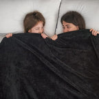 NEWCOSPLAY Super Soft Throw Blanket Black Premium Silky Flannel Fleece Leaves Pattern Lightweight Bed Blanket All Season Use (Black, Throw(50"x60")) - color: Black, size: Throw(50"x60")